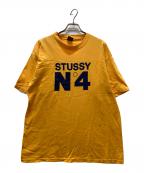 stussyステューシー）の古着「90’s N4プリントTシャツ」｜イエロー