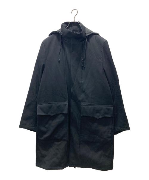 Jean Paul Gaultier homme（ジャンポールゴルチェオム）Jean Paul Gaultier homme (ジャンポールゴルチェオム) ライナー付フーデッドコート ブラック サイズ:50の古着・服飾アイテム