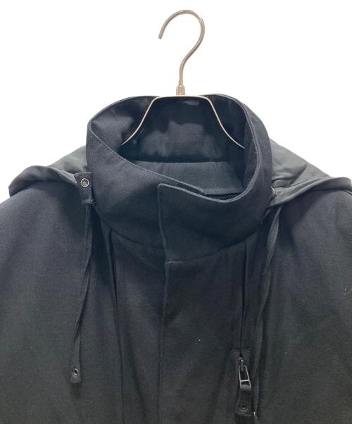 Jean Paul Gaultier homme（ジャンポールゴルチェオム）Jean Paul Gaultier homme (ジャンポールゴルチェオム) ライナー付フーデッドコート ブラック サイズ:50の古着・服飾アイテム
