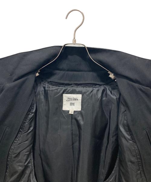 Jean Paul Gaultier homme（ジャンポールゴルチェオム）Jean Paul Gaultier homme (ジャンポールゴルチェオム) ライナー付フーデッドコート ブラック サイズ:50の古着・服飾アイテム