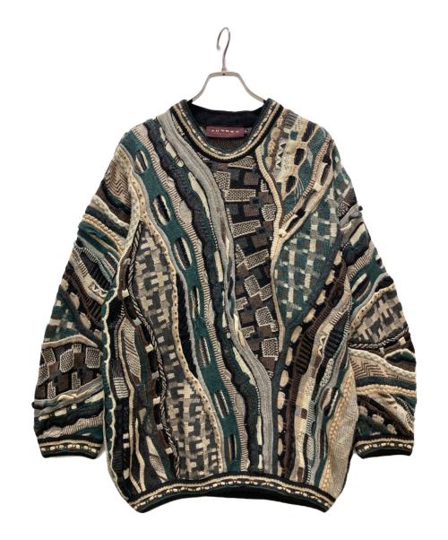 TUNDRA（ツンドラ）TUNDRA (ツンドラ) 3Dニット グリーン サイズ:Mの古着・服飾アイテム
