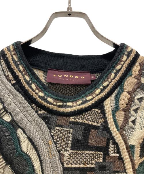 TUNDRA（ツンドラ）TUNDRA (ツンドラ) 3Dニット グリーン サイズ:Mの古着・服飾アイテム
