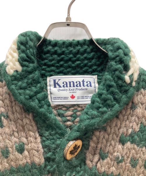 KANATA（カナタ）KANATA (カナタ) カウチンカーディガン グリーン サイズ:記載なしの古着・服飾アイテム