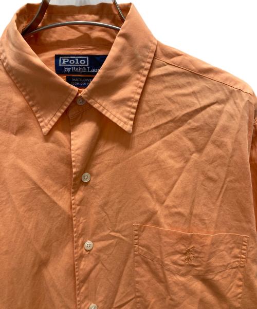 POLO RALPH LAUREN（ポロ・ラルフローレン）POLO RALPH LAUREN (ポロ・ラルフローレン) MARLOWE 長袖シャツ オレンジ サイズ:Sの古着・服飾アイテム
