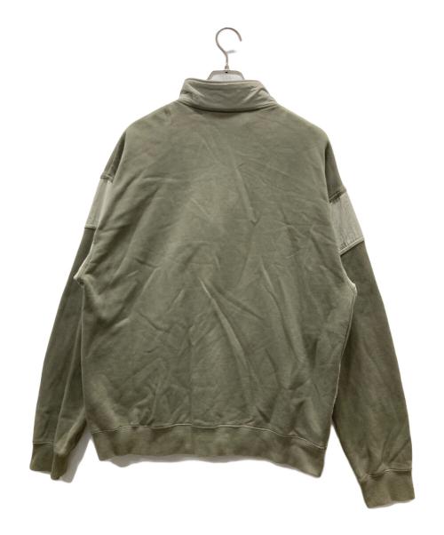 HUF（ハフ）HUF (ハフ) ELYSIAN MIX HALF ZIP FLEECE オリーブ サイズ:Lの古着・服飾アイテム