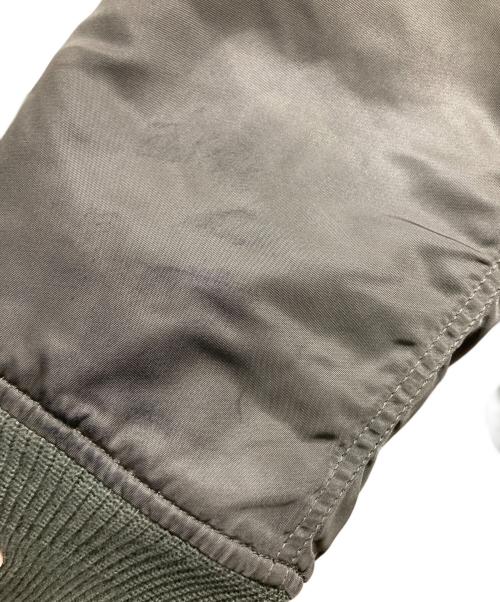 ALPHA INDUSTRIES（アルファインダストリーズ）ALPHA INDUSTRIES (アルファインダストリーズ) MA-1ジャケット タイト バックエンブレム グレー サイズ:2の古着・服飾アイテム