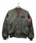 ALPHA INDUSTRIES（アルファインダストリーズ）の古着「MA-1ジャケット タイト バックエンブレム」｜グレー