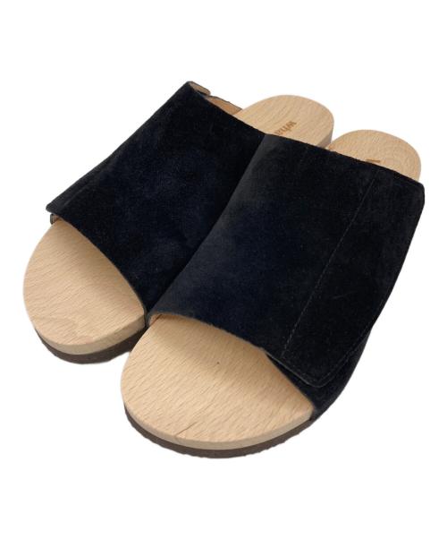 journal standard luxe（ジャーナルスタンダード ラックス）JOURNAL STANDARD LUXE (ジャーナルスタンダード ラックス) WUD (ウッド) WUD SEED SANDALS：サンダル ブラック サイズ:38の古着・服飾アイテム
