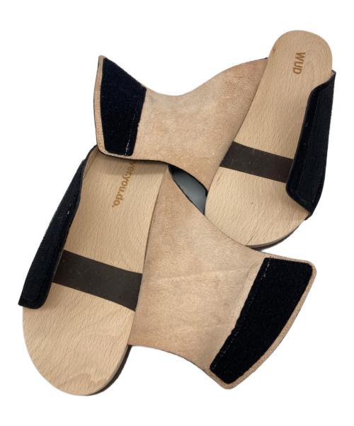 journal standard luxe（ジャーナルスタンダード ラックス）JOURNAL STANDARD LUXE (ジャーナルスタンダード ラックス) WUD (ウッド) WUD SEED SANDALS：サンダル ブラック サイズ:38の古着・服飾アイテム