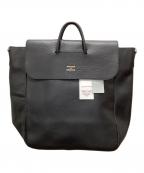 YOUNG & OLSEN The DRYGOODS STOREヤングアンドオルセン ザ ドライグッズストア）の古着「EMBOSSED LEATHER TOTE L トートバッグ」｜ブラック