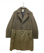 WOO YOUNG MIウーヨンミ）の古着「ロングコート/Harris Tweed」｜カーキ
