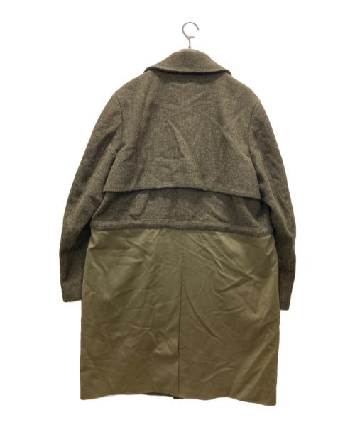 WOO YOUNG MI（ウーヨンミ）WOO YOUNG MI (ウーヨンミ) ロングコート/Harris Tweed カーキ サイズ:50の古着・服飾アイテム