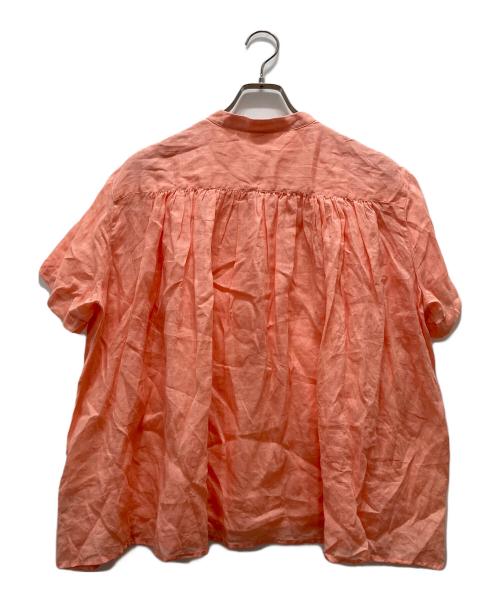 LE GLAZIK（ル グラジック）LE GLAZIK (ル グラジック) ラミー スタンドカラープルオーバーシャツ オレンジ サイズ:36の古着・服飾アイテム