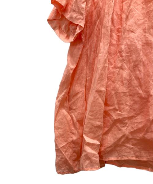 LE GLAZIK（ル グラジック）LE GLAZIK (ル グラジック) ラミー スタンドカラープルオーバーシャツ オレンジ サイズ:36の古着・服飾アイテム