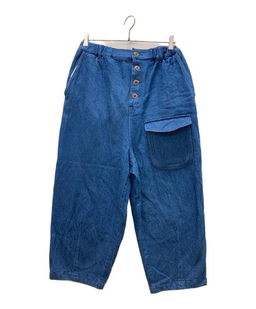 tumugu（ツムグ）tumugu (ツムグ) 11oz甘撚りデニム ティンカーパンツ ブルー サイズ:Fの古着・服飾アイテム