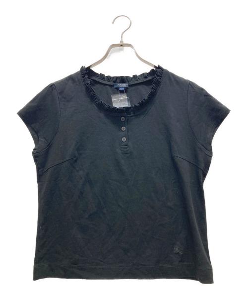 BURBERRY LONDON（バーバリーロンドン）BURBERRY LONDON (バーバリーロンドン) ヘンリーネックカットソー ブラック サイズ:XL 未使用品の古着・服飾アイテム