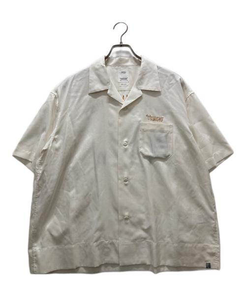 VISVIM（ビズビム）VISVIM (ビズビム) COPA SHIRT S/S/バックロゴ刺繍シャツ ホワイト サイズ:Lの古着・服飾アイテム