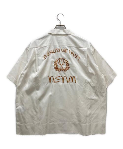 VISVIM（ビズビム）VISVIM (ビズビム) COPA SHIRT S/S/バックロゴ刺繍シャツ ホワイト サイズ:Lの古着・服飾アイテム