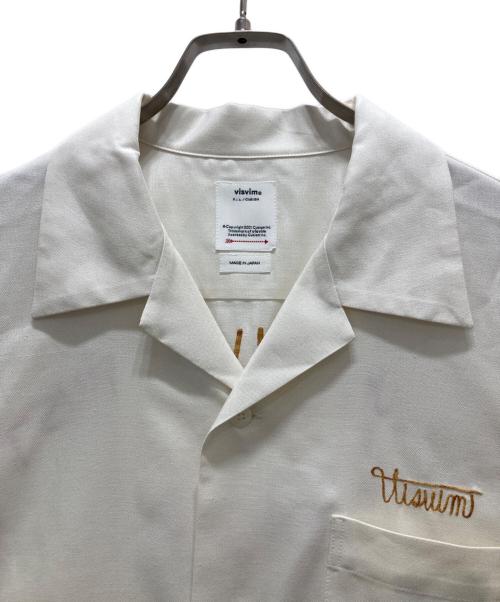 VISVIM（ビズビム）VISVIM (ビズビム) COPA SHIRT S/S/バックロゴ刺繍シャツ ホワイト サイズ:Lの古着・服飾アイテム
