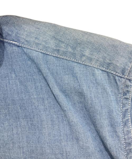 VISVIM（ビズビム）VISVIM (ビズビム) KEESEY SHIRT S/S/バックロゴプリント半袖シャツ スカイブルー サイズ:2の古着・服飾アイテム