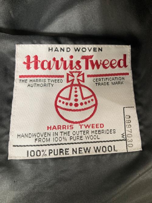 Harris Tweed（ハリスツイード）Harris Tweed (ハリスツイード) Adam et Rope (アダム エ ロペ) ツイードシャツジャケット ブラック サイズ:40の古着・服飾アイテム