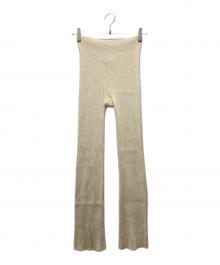 ticca（ティッカ）の古着「ニットパンツ」｜ベージュ