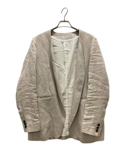 Plage（プラージュ）Plage (プラージュ) Collarless ジャケット ベージュ サイズ:Mの古着・服飾アイテム