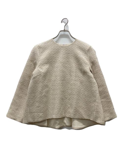 Demi-Luxe Beams（デミルクス ビームス）Demi-Luxe BEAMS (デミルクス ビームス) ストレッチ ツイード プルオーバー/スカート ベージュ サイズ:40の古着・服飾アイテム