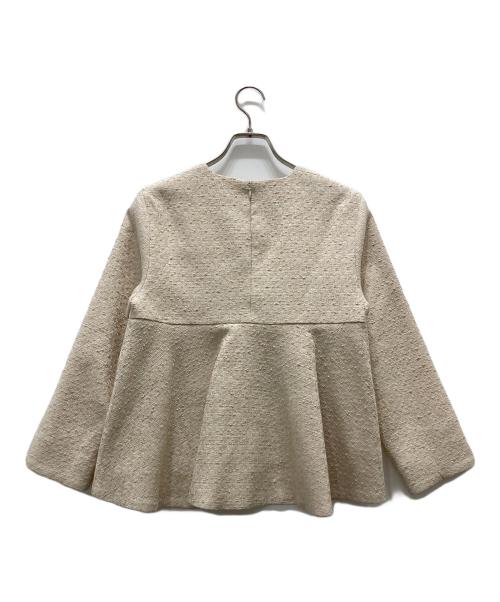 Demi-Luxe Beams（デミルクス ビームス）Demi-Luxe BEAMS (デミルクス ビームス) ストレッチ ツイード プルオーバー/スカート ベージュ サイズ:40の古着・服飾アイテム