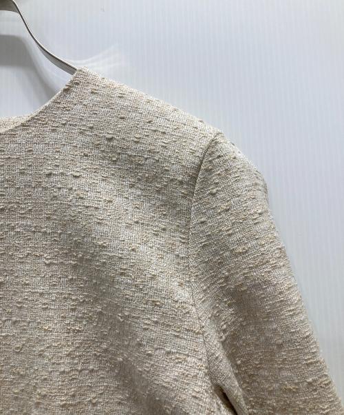 Demi-Luxe Beams（デミルクス ビームス）Demi-Luxe BEAMS (デミルクス ビームス) ストレッチ ツイード プルオーバー/スカート ベージュ サイズ:40の古着・服飾アイテム