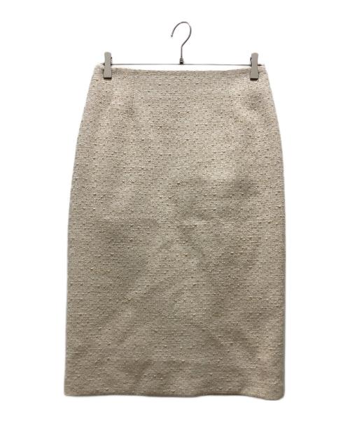 Demi-Luxe Beams（デミルクス ビームス）Demi-Luxe BEAMS (デミルクス ビームス) ストレッチ ツイード プルオーバー/スカート ベージュ サイズ:40の古着・服飾アイテム