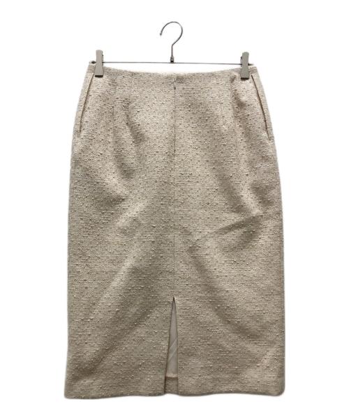 Demi-Luxe Beams（デミルクス ビームス）Demi-Luxe BEAMS (デミルクス ビームス) ストレッチ ツイード プルオーバー/スカート ベージュ サイズ:40の古着・服飾アイテム