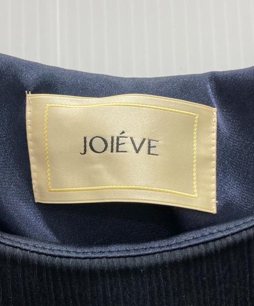 JOIEVE（ジョエブ）JOIEVE (ジョエブ) 半袖プリーツワンピース ネイビー サイズ:Mの古着・服飾アイテム