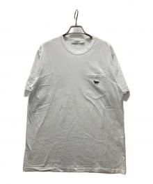 maison kitsune（メゾンキツネ）の古着「フォックスパッチ コットンTシャツ」｜ホワイト