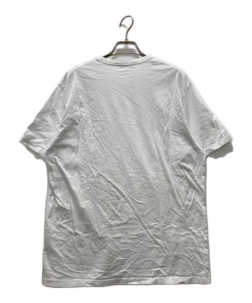 maison kitsune（メゾンキツネ）MAISON KITSUNE (メゾンキツネ) フォックスパッチ コットンTシャツ ホワイト サイズ:Mの古着・服飾アイテム