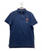 POLO RALPH LAURENポロ・ラルフローレン）の古着「ポロベアポロシャツ」｜ネイビー