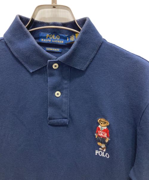 POLO RALPH LAUREN（ポロ・ラルフローレン）POLO RALPH LAUREN (ポロ・ラルフローレン) ポロベアポロシャツ ネイビー サイズ:Sの古着・服飾アイテム