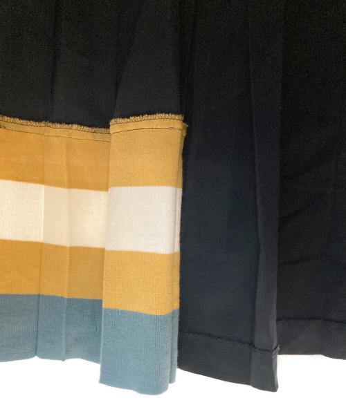 FRED PERRY（フレッドペリー）FRED PERRY (フレッドペリー) knitted trim pleated skirt ネイビー サイズ:UK8の古着・服飾アイテム