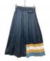 FRED PERRY（フレッドペリー）の古着「knitted trim pleated skirt」｜ネイビー