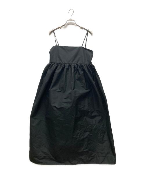UNITED ARROWS（ユナイテッドアローズ）UNITED ARROWS (ユナイテッドアローズ) タフタキャミワンピース ブラック サイズ:36の古着・服飾アイテム