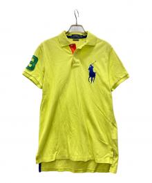 POLO RALPH LAUREN（ポロ・ラルフローレン）の古着「ビッグポニーポロシャツ」｜イエロー