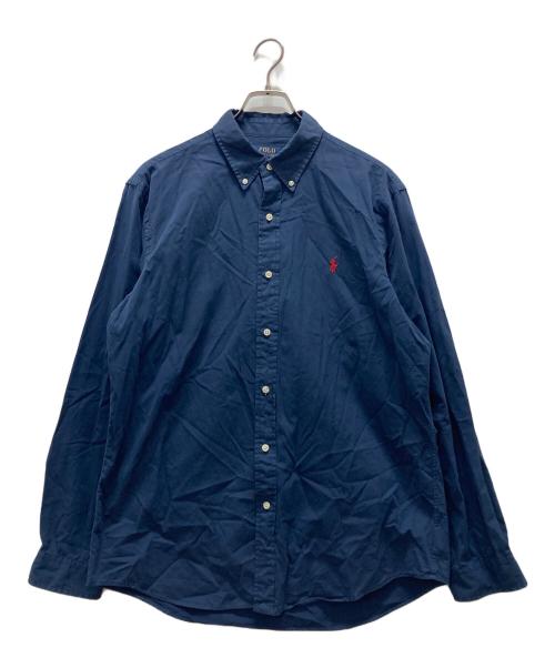 POLO RALPH LAUREN（ポロ・ラルフローレン）POLO RALPH LAUREN (ポロ・ラルフローレン) ボタンダウンシャツ ネイビー サイズ:Lの古着・服飾アイテム