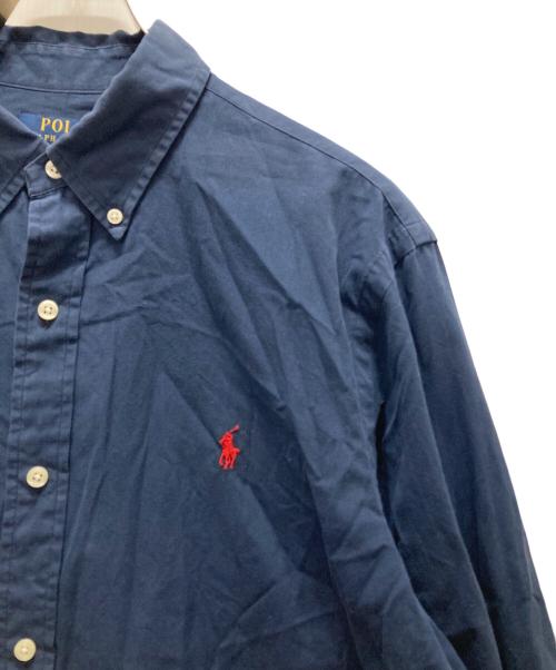 POLO RALPH LAUREN（ポロ・ラルフローレン）POLO RALPH LAUREN (ポロ・ラルフローレン) ボタンダウンシャツ ネイビー サイズ:Lの古着・服飾アイテム
