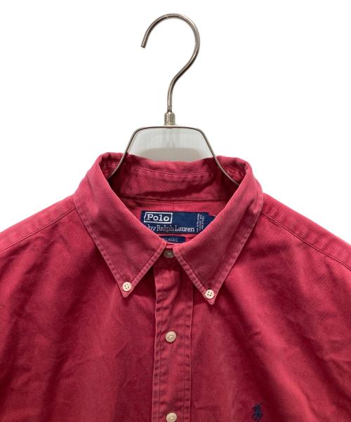 POLO RALPH LAUREN（ポロ・ラルフローレン）POLO RALPH LAUREN (ポロ・ラルフローレン) ロング丈ボタンダウンシャツ レッド サイズ:Mの古着・服飾アイテム