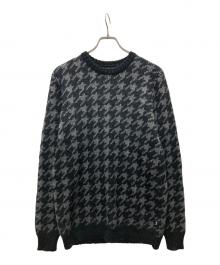 stussy（ステューシー）の古着「千鳥柄ニット」｜ブラック