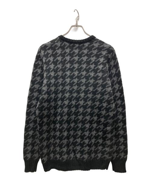 stussy（ステューシー）stussy (ステューシー) 千鳥柄ニット ブラック サイズ:Mの古着・服飾アイテム
