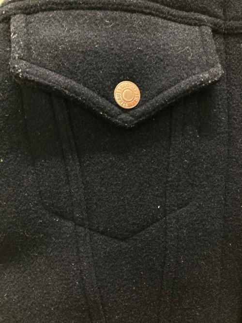 LEVI'S（リーバイス）LEVI'S (リーバイス) 袖レザー切替スタジャン ブラック サイズ:Lの古着・服飾アイテム