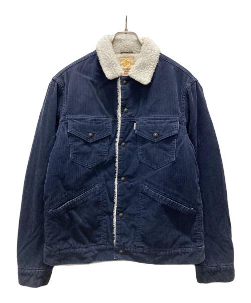 STANDARD CALIFORNIA（スタンダードカリフォルニア）STANDARD CALIFORNIA (スタンダードカリフォルニア) コーデュロイジャケット ネイビー サイズ:Mの古着・服飾アイテム