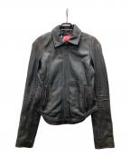 DIESELディーゼル）の古着「L-EGRAD レザージャケット」｜ブラウン