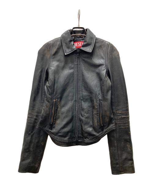 DIESEL（ディーゼル）DIESEL (ディーゼル) L-EGRAD レザージャケット ブラウン サイズ:38の古着・服飾アイテム